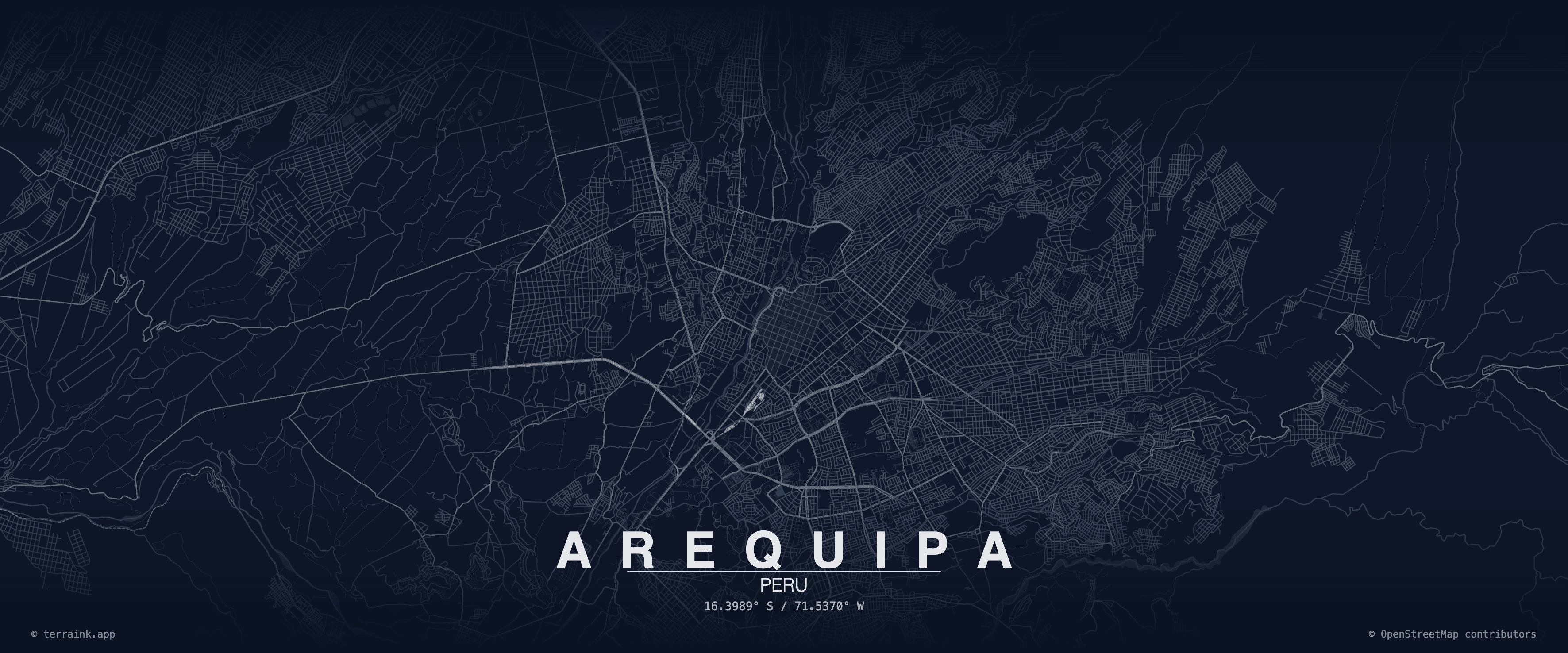 Arequipa city map