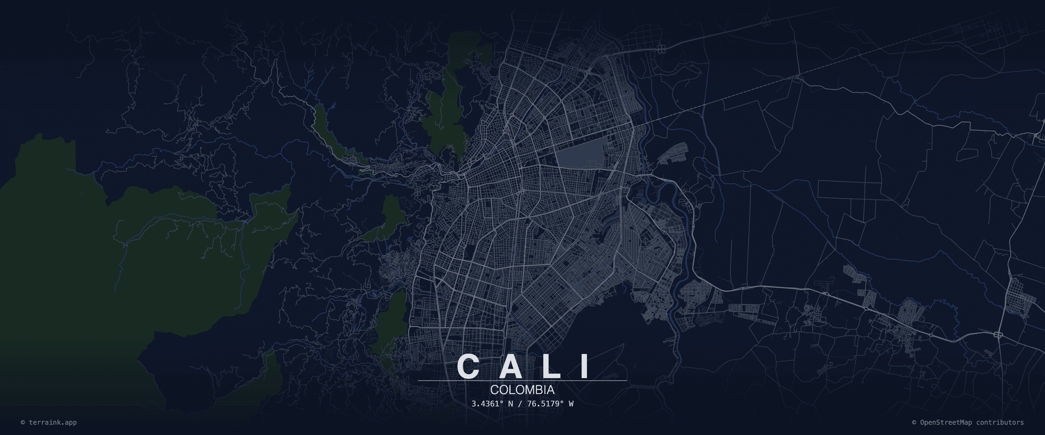 Cali city map