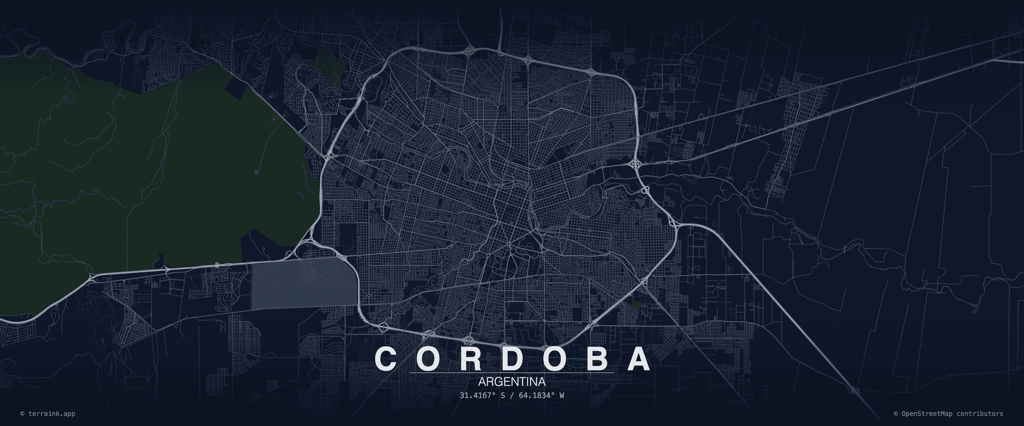 Córdoba city map