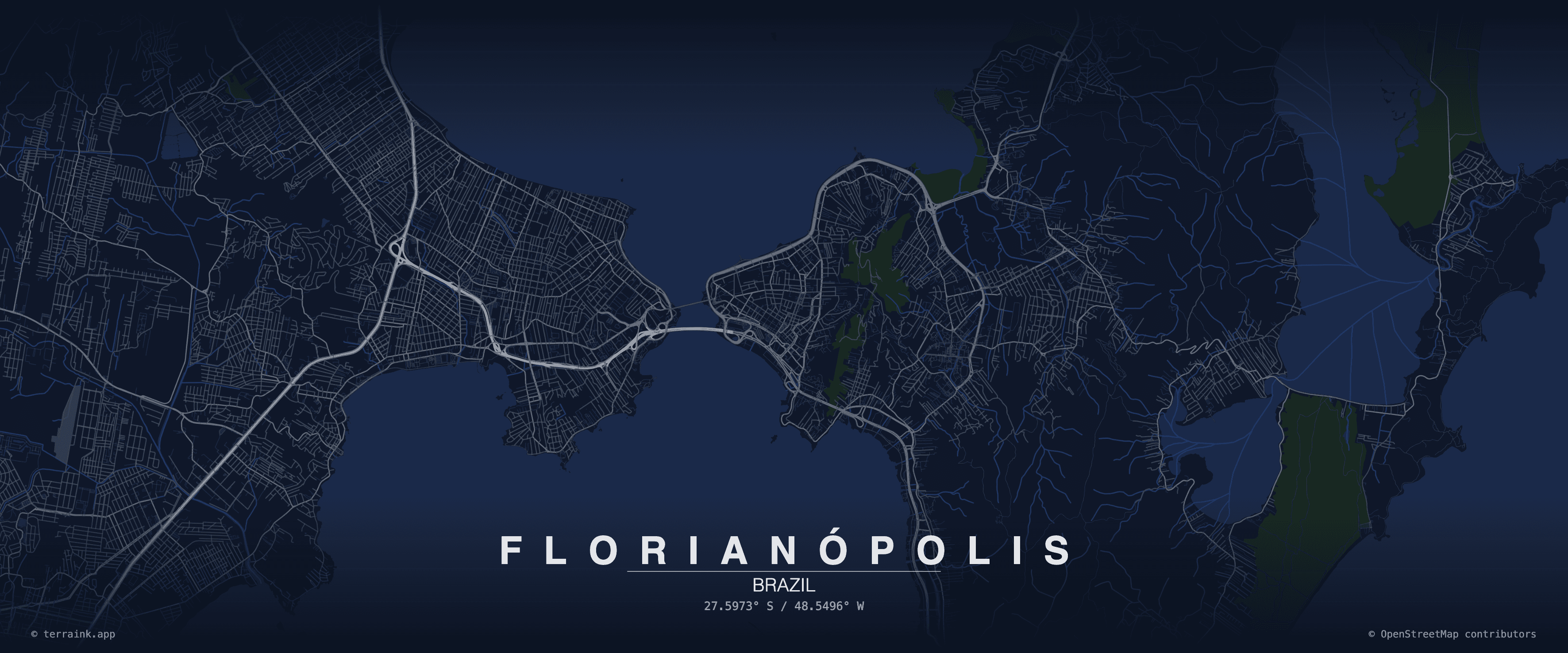 Florianópolis city map