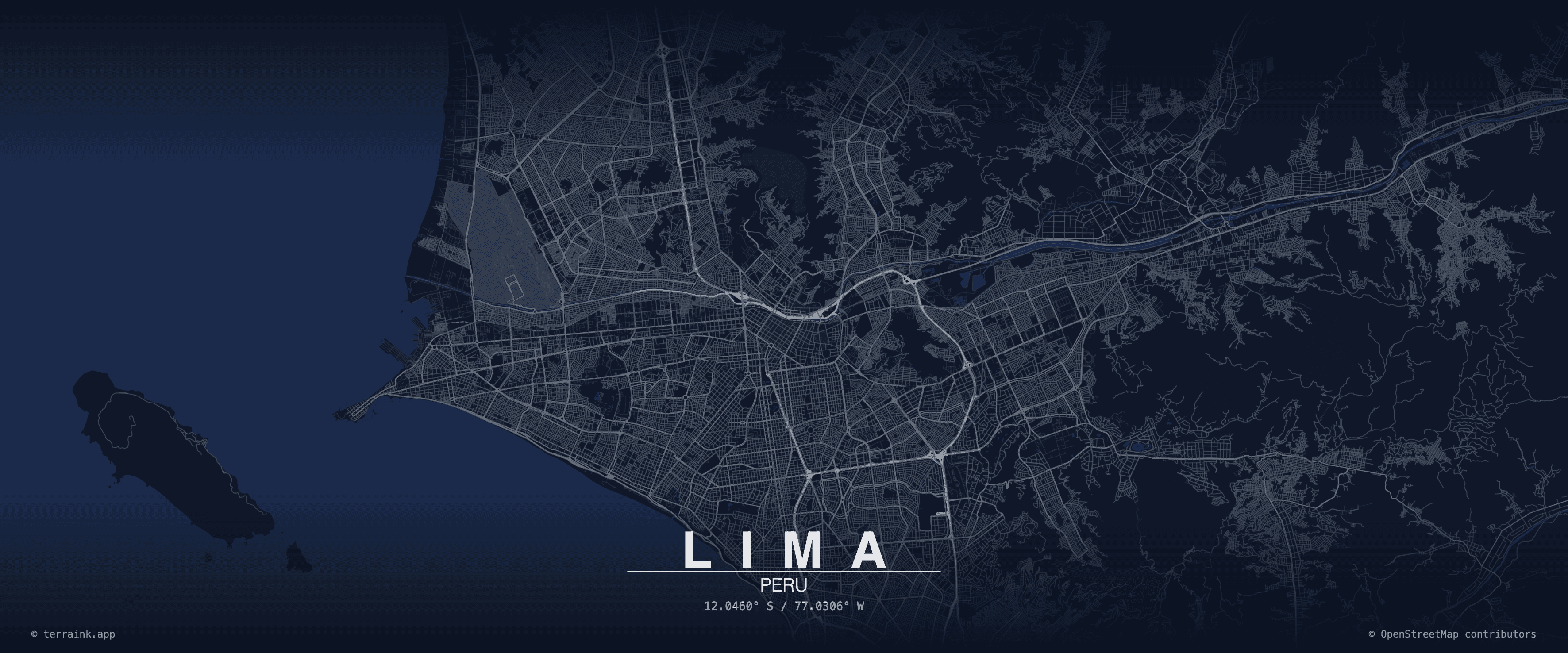 Lima city map