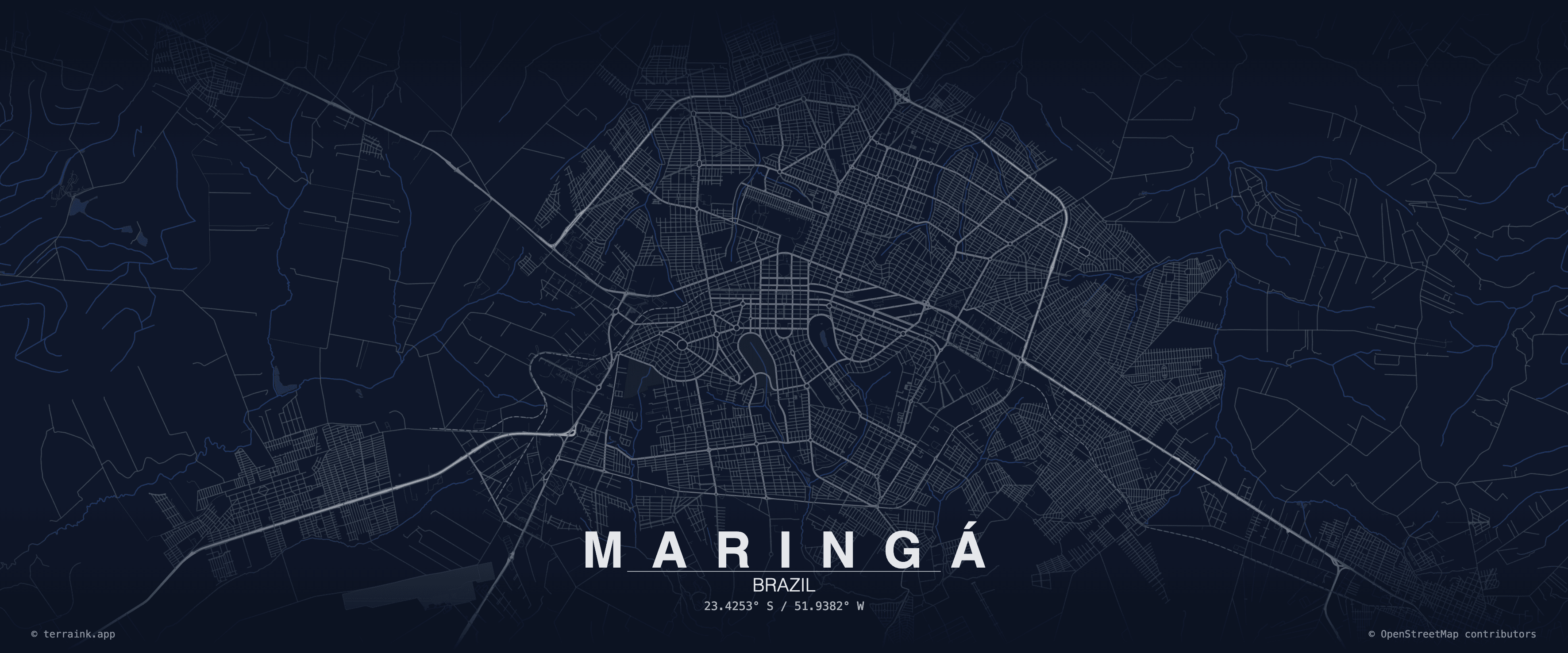 Maringá city map