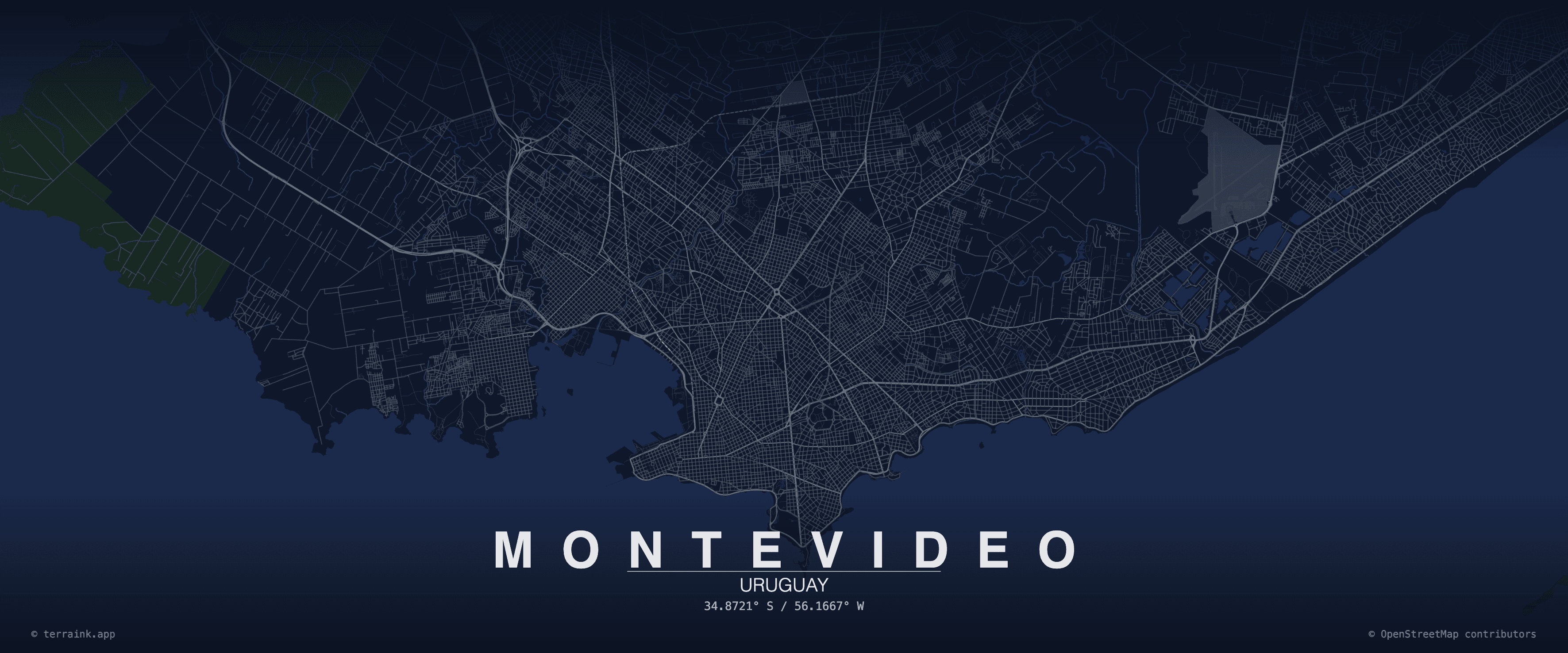 Montevideo city map