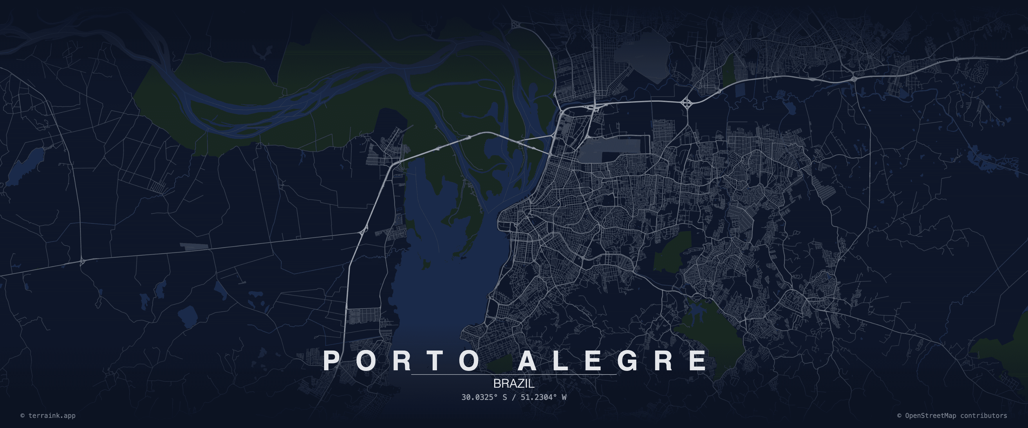 Porto Alegre city map