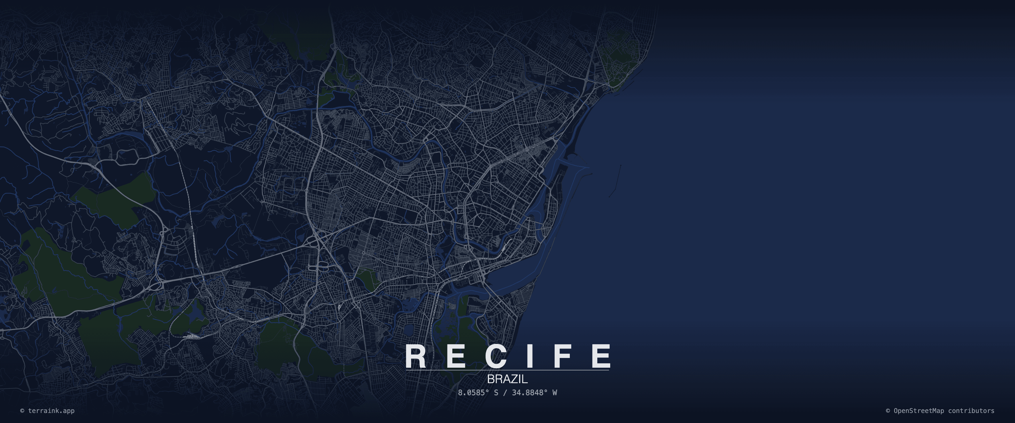 Recife city map