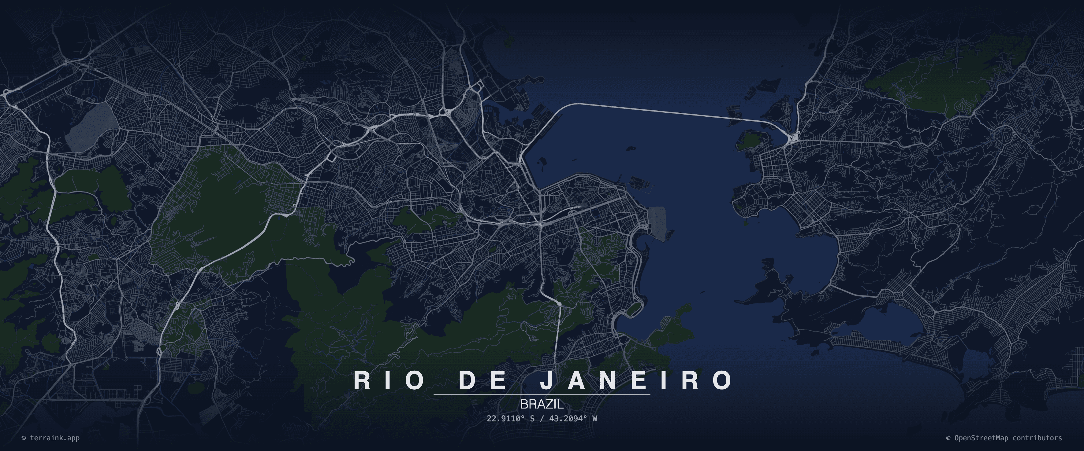 Rio de Janeiro city map