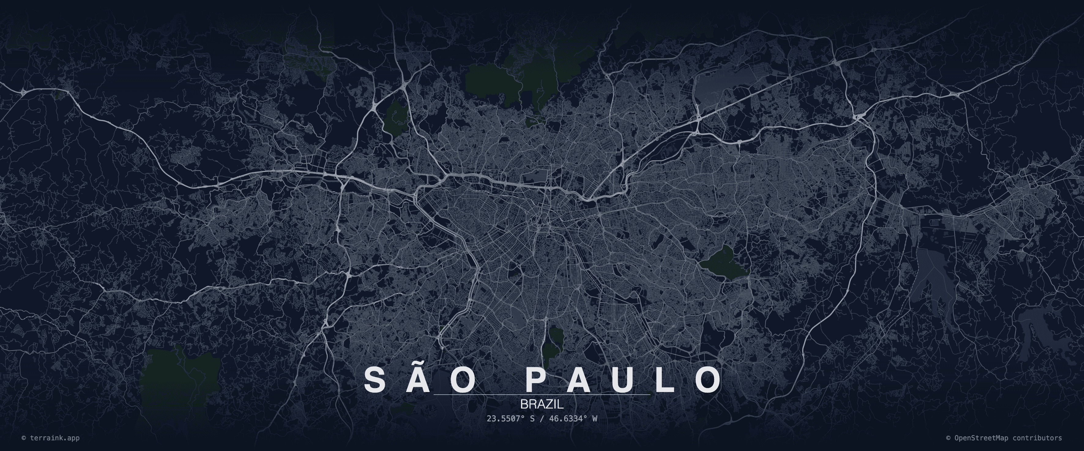 São Paulo city map